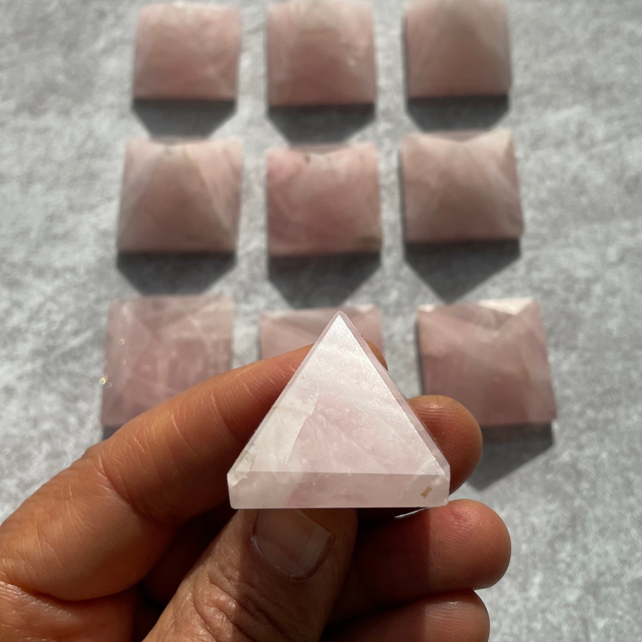 Rose Quartz - Mini Pyramid - 3cm Rose Quartz - Mini Pyramid - 3cm
